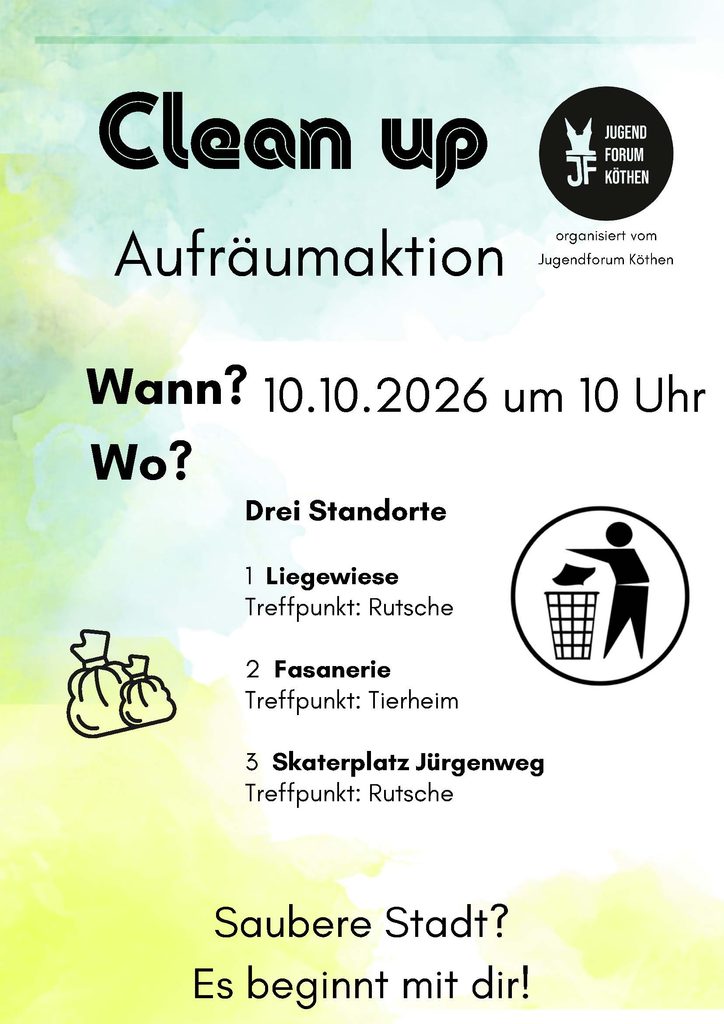 Plakat Clean up